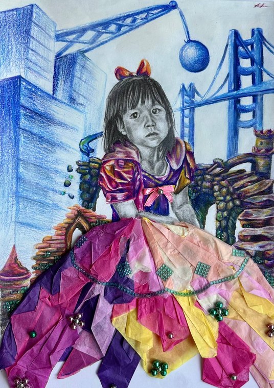 Paper Dress · mixed media